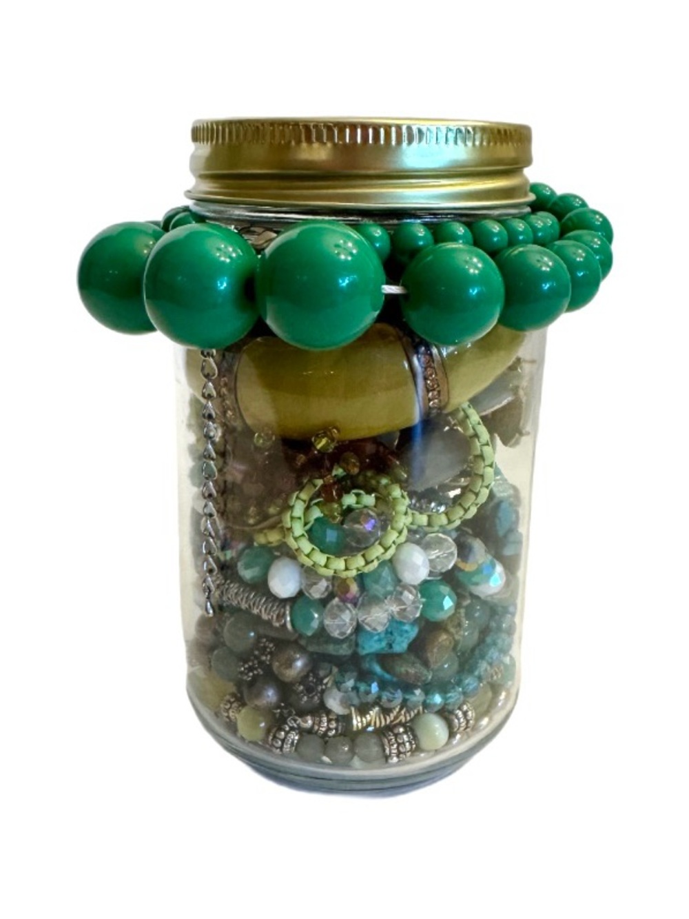 Mystery Jewelry Jar #14 Wearable Quality Pieces 1-2 lb Necklace Bracelet Earring